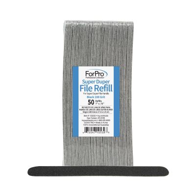 ForPro Super Duper File System Refills Black 100 Grit 50-Count 